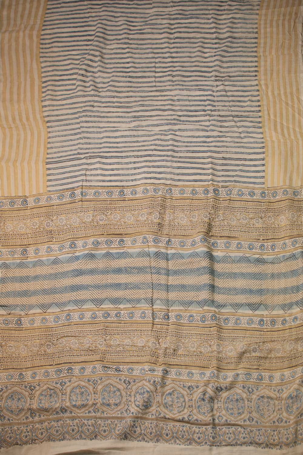 Ajrak Mul Cotton Saree - Matkatus 