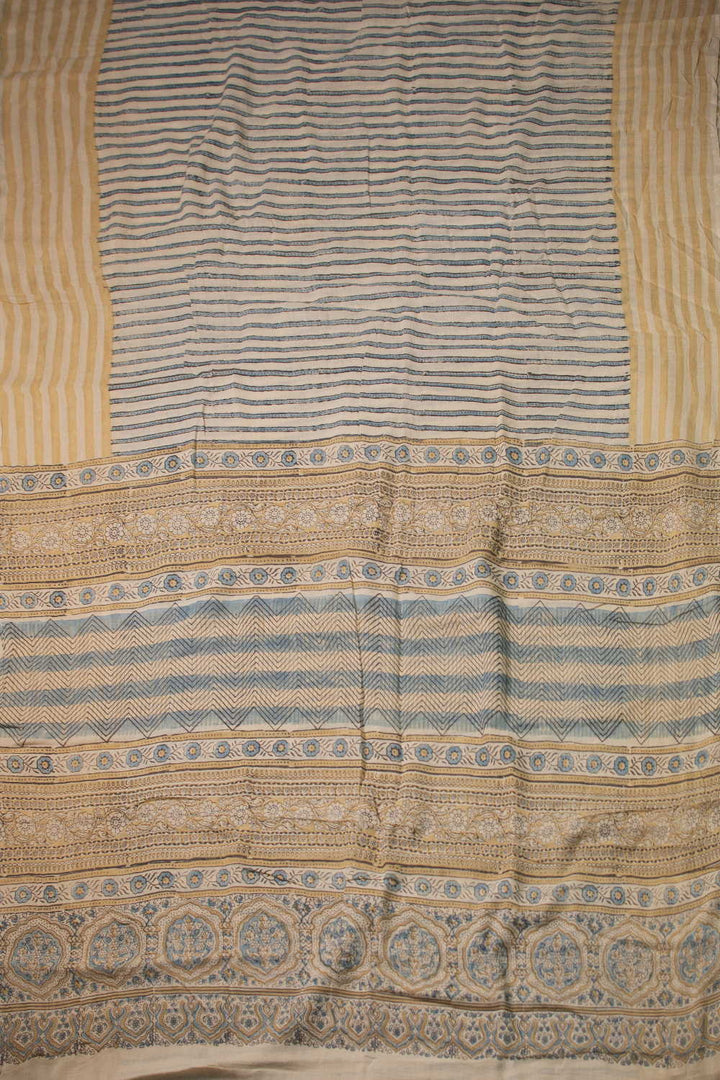 Ajrak Mul Cotton Saree - Matkatus 