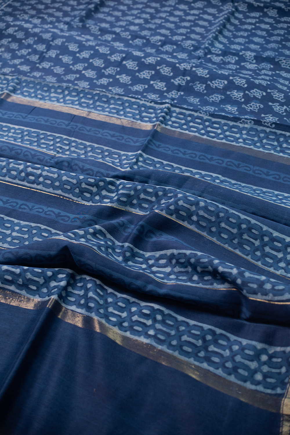 Printed Silk Cotton Saree - Matkatus 