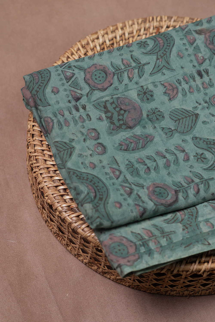 Block Printed Cotton Fabric - Matkatus 