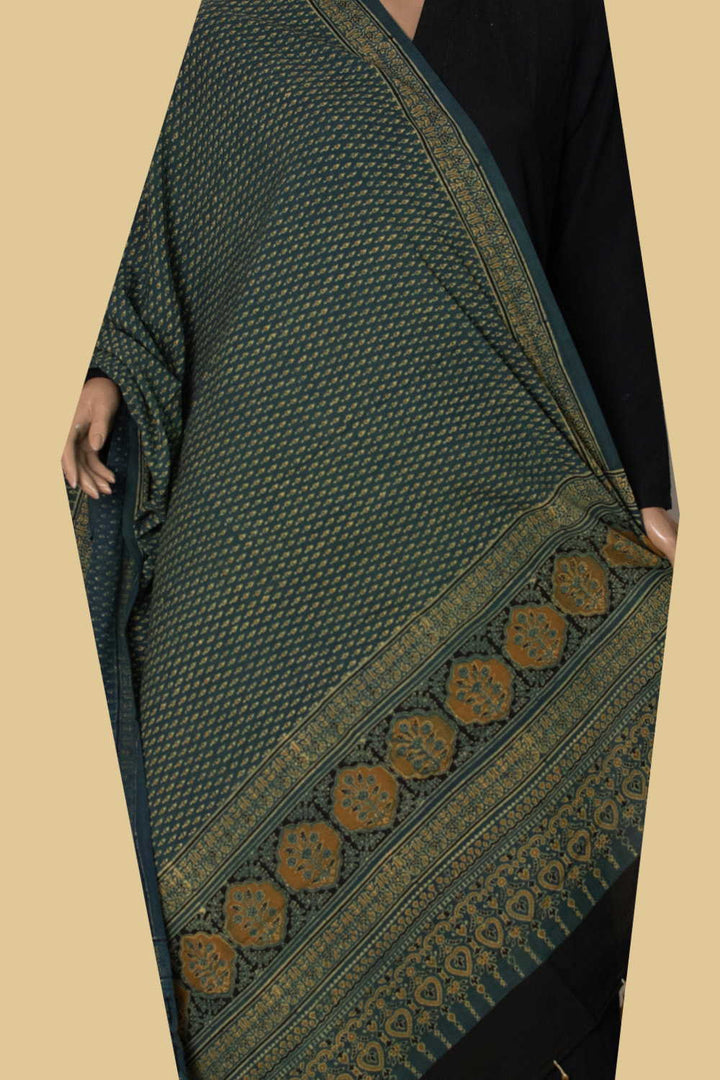 Ajrak Cotton Dupatta - Matkatus 