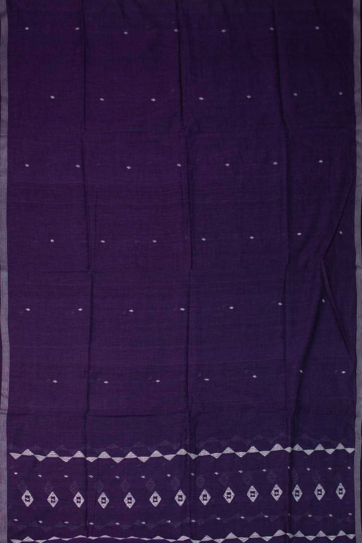 Poppy Purple Jamdani Cotton Dupatta