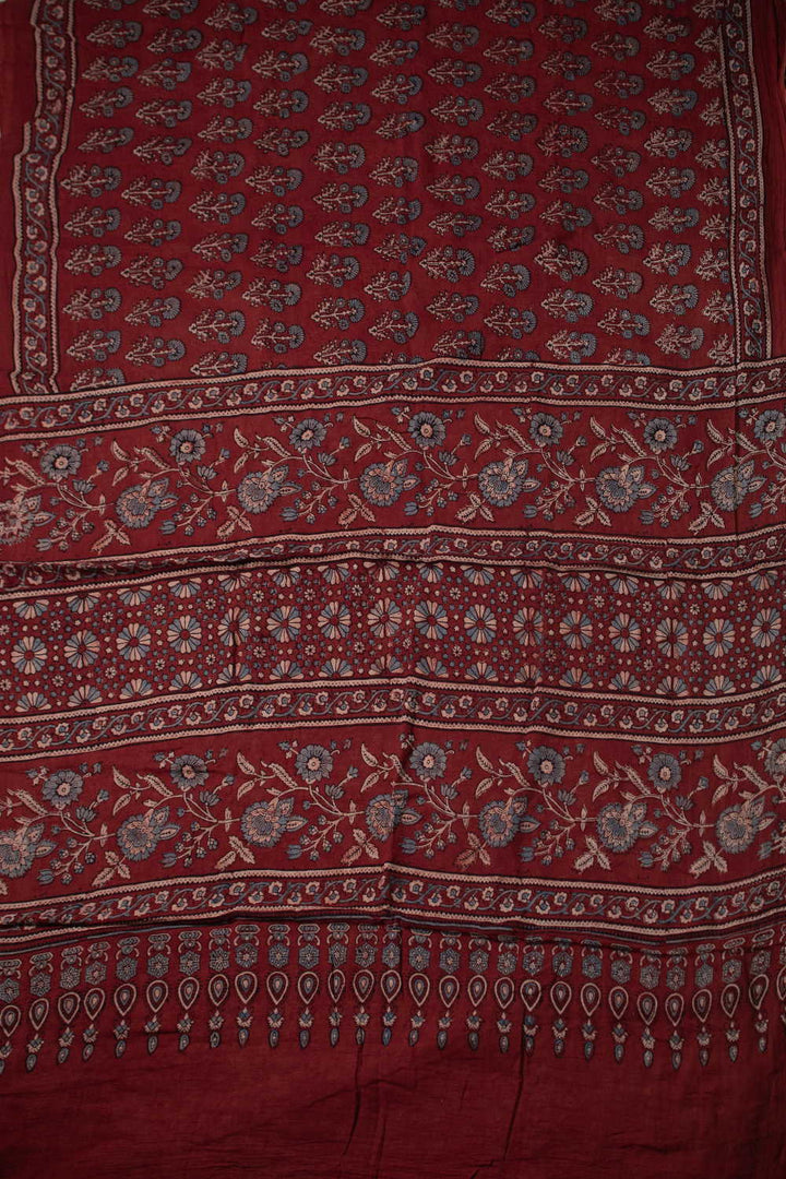 Block Printed Cotton Sarees - Matkatus 