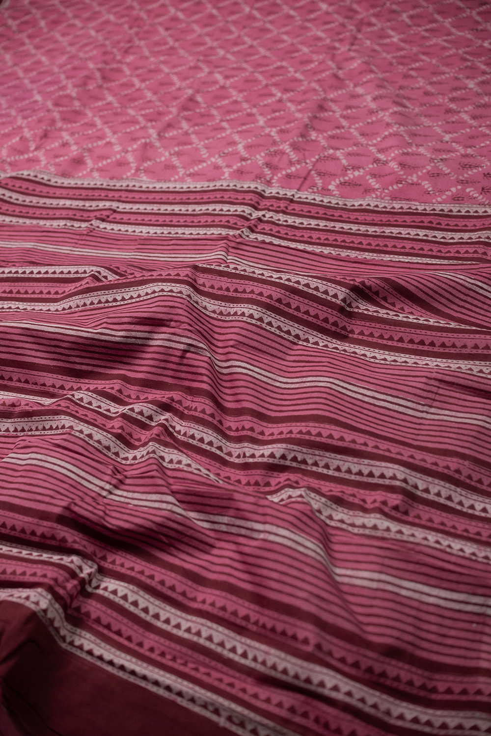 Block Printed Cotton Saree - Matkatus