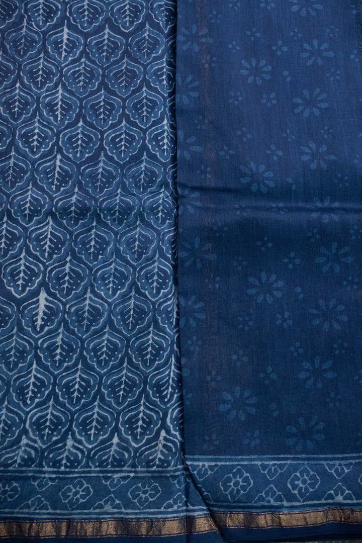 Printed Silk Cotton Saree - Matkatus 