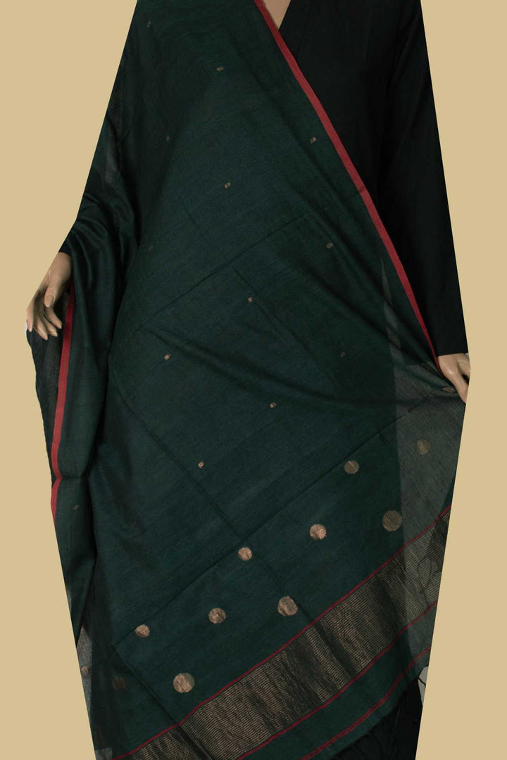 Jamdani Cotton Dupatta - Matkatus