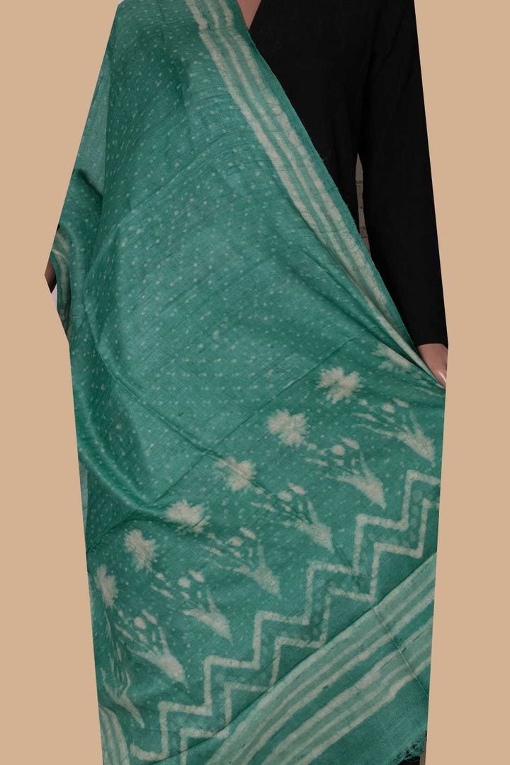 Tussar Silk Dupatta - Matkatus 