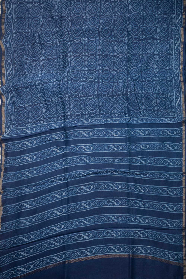 Printed Silk Cotton Saree - Matkatus 