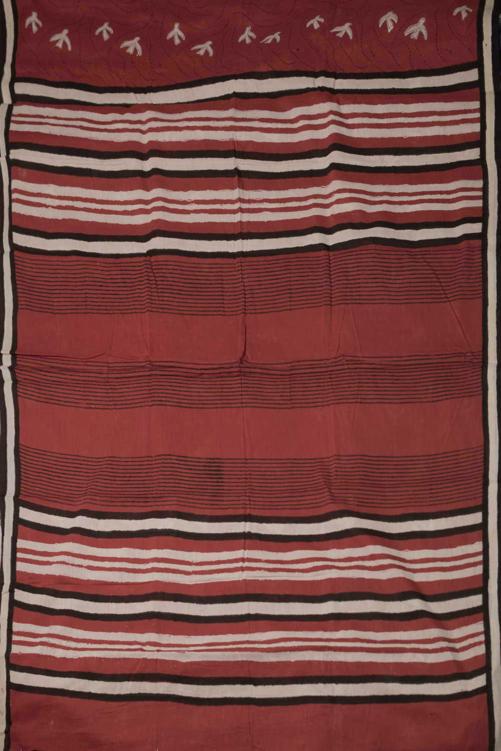 Block Printed Cotton Saree - Matkatus 