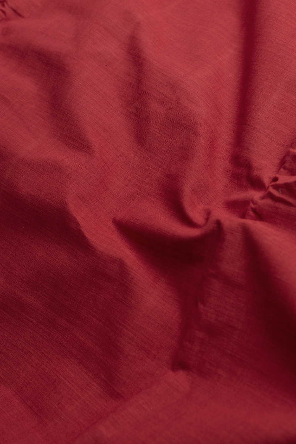 Rust Maroon Mangalagiri Cotton Fabric