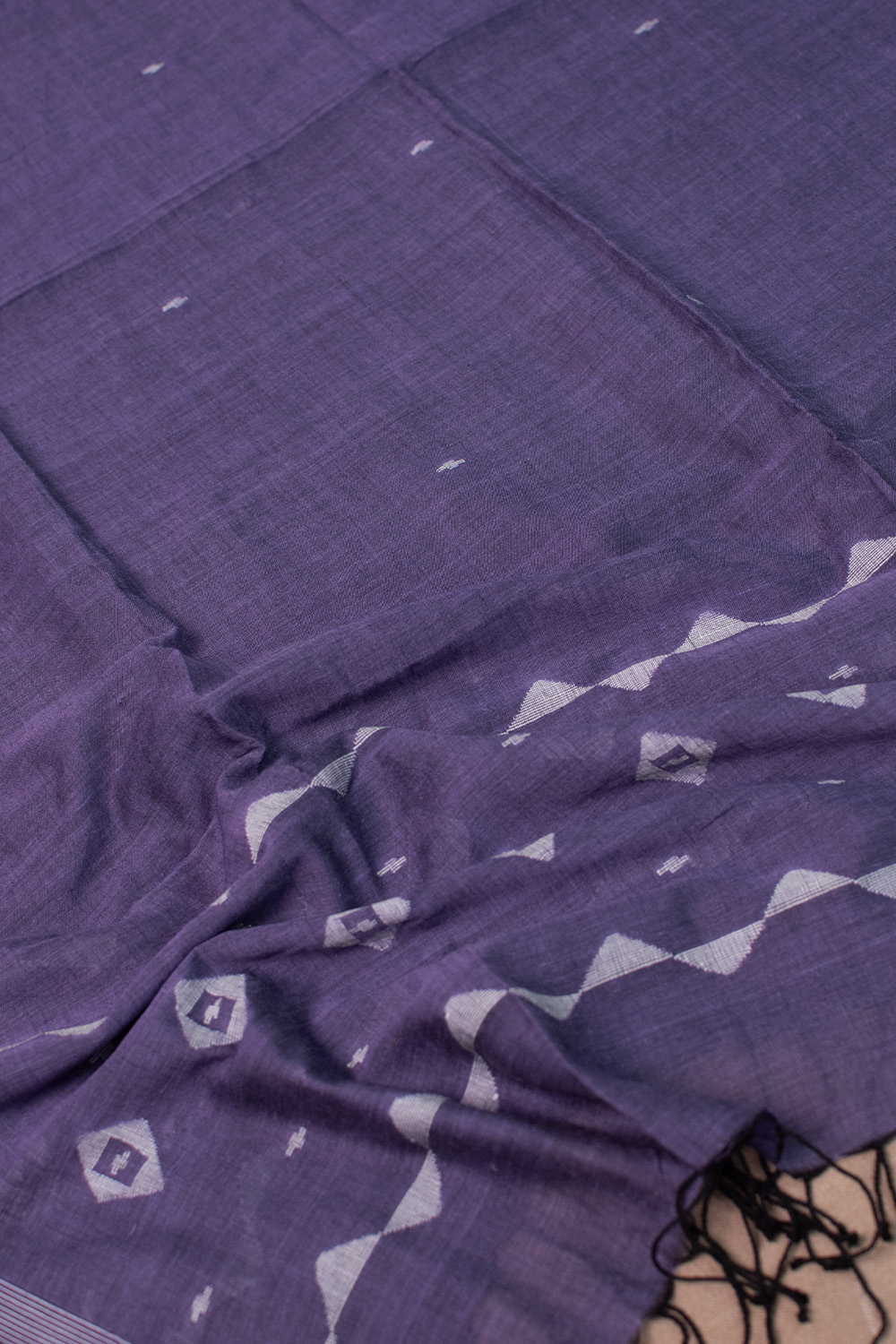 Faded Purple Jamdani Cotton Dupatta