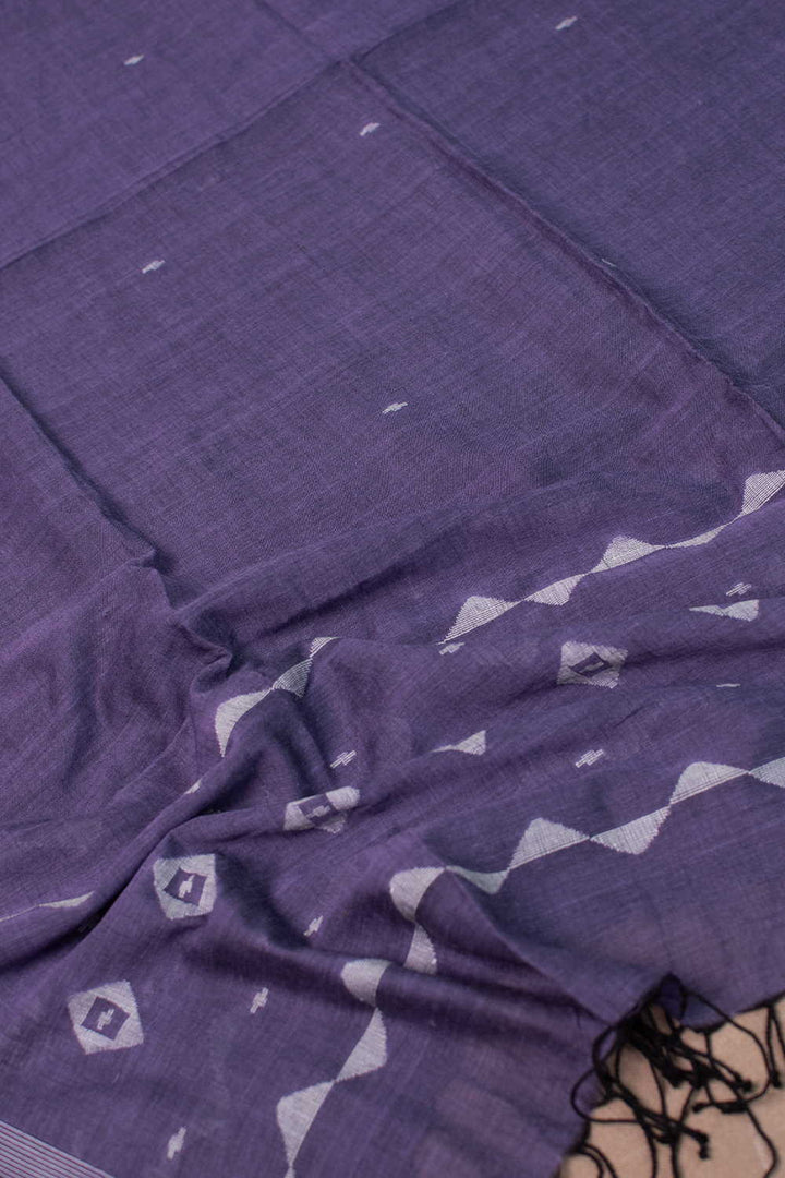 Faded Purple Jamdani Cotton Dupatta