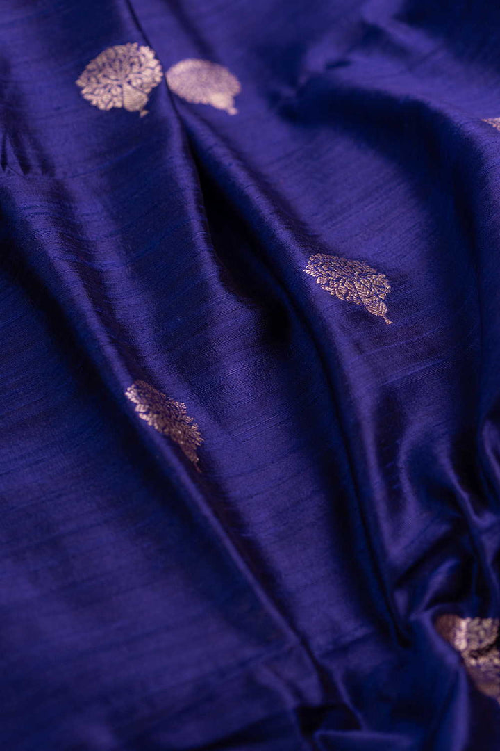 Royal Violet Banarasi Silk Fabric