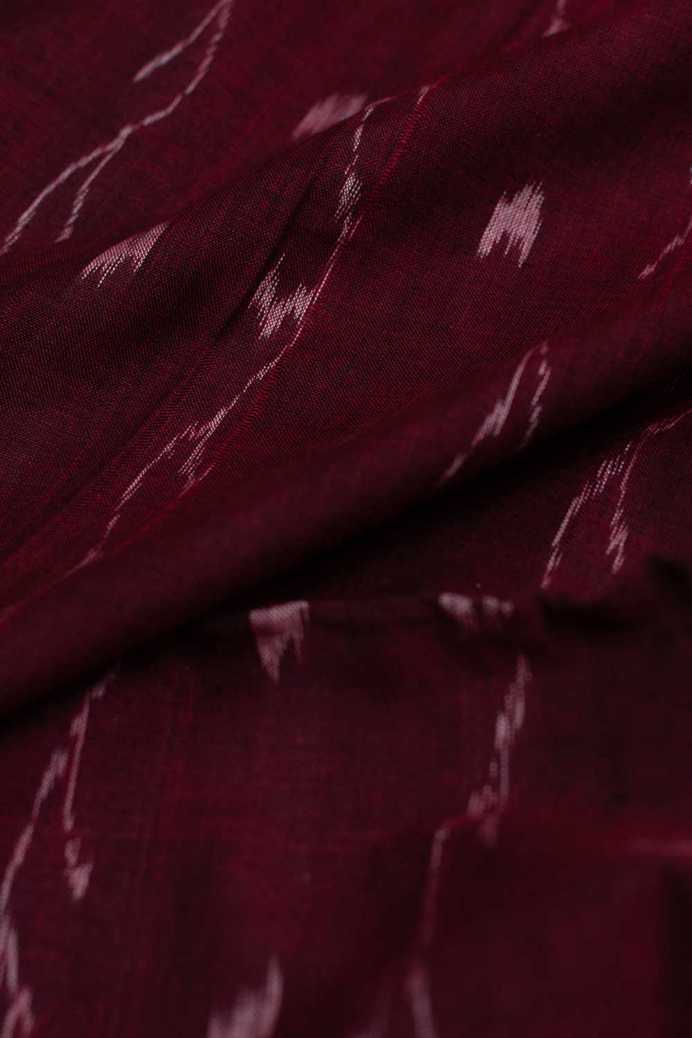 Light Maroon Orissa Ikat Cotton Fabric