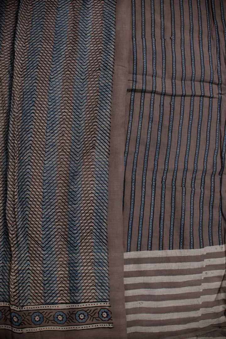 Block Printed Cotton Sarees - Matkatus 