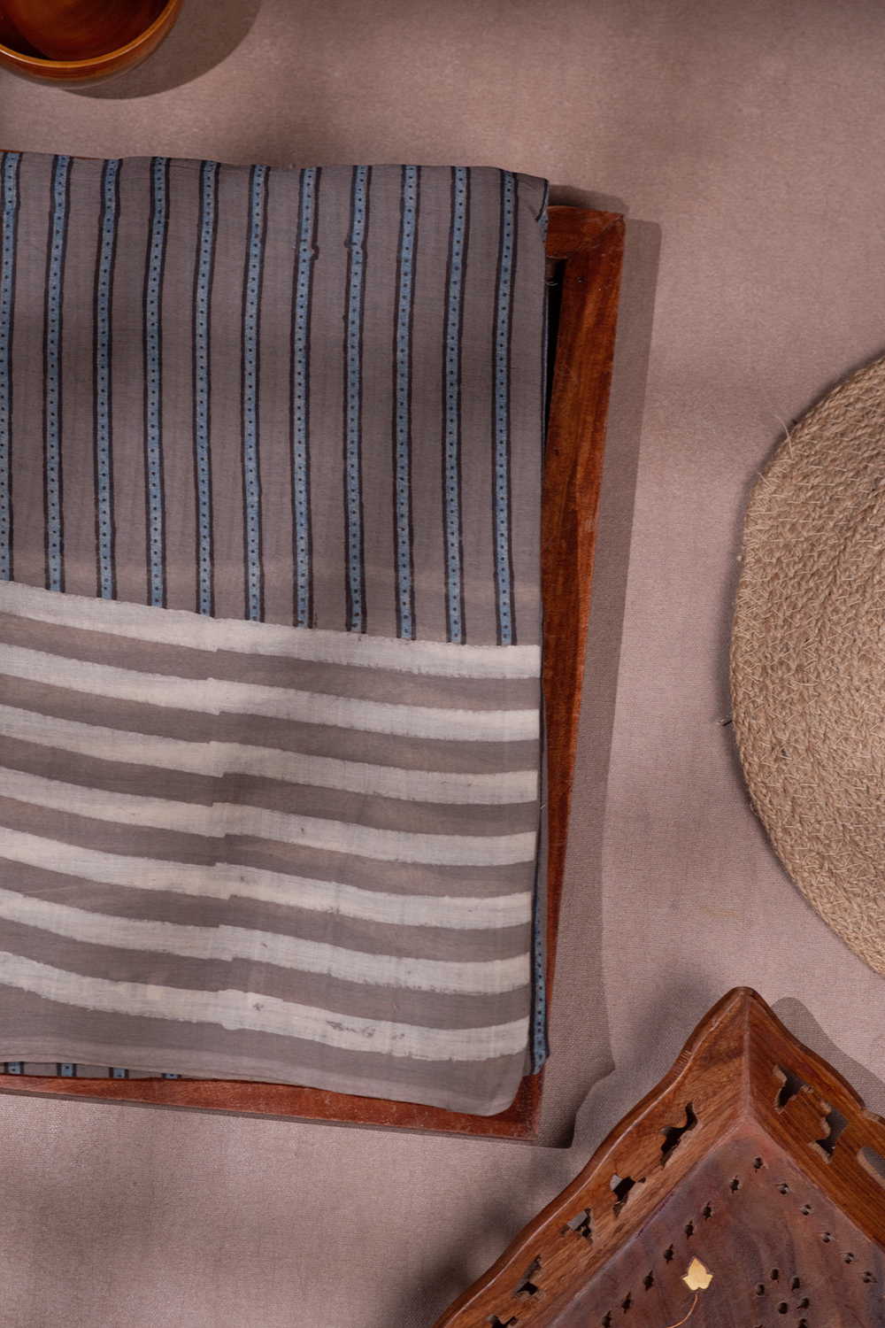 Block Printed Cotton Sarees - Matkatus 
