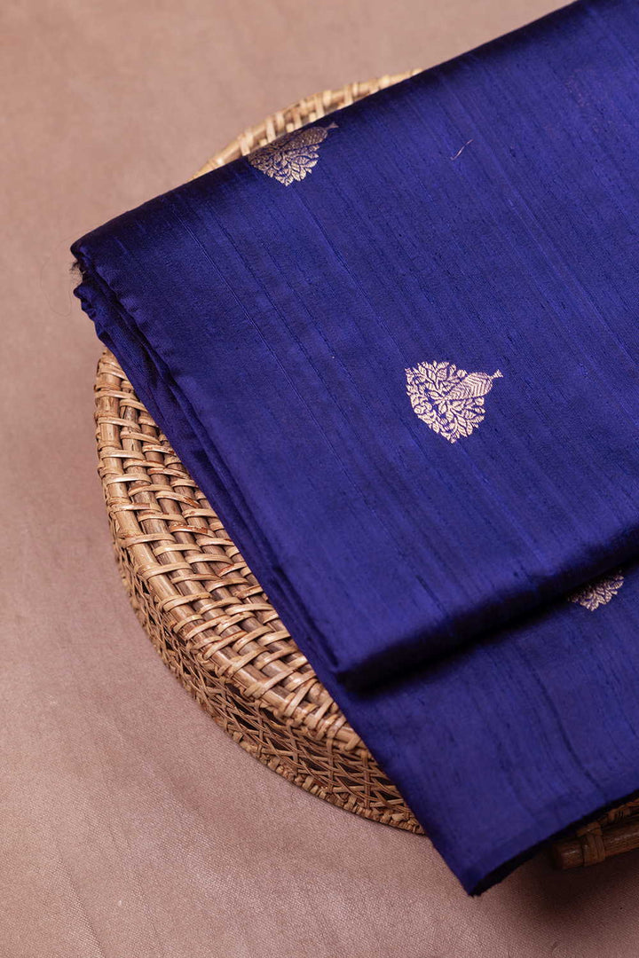Royal Violet Banarasi Silk Fabric