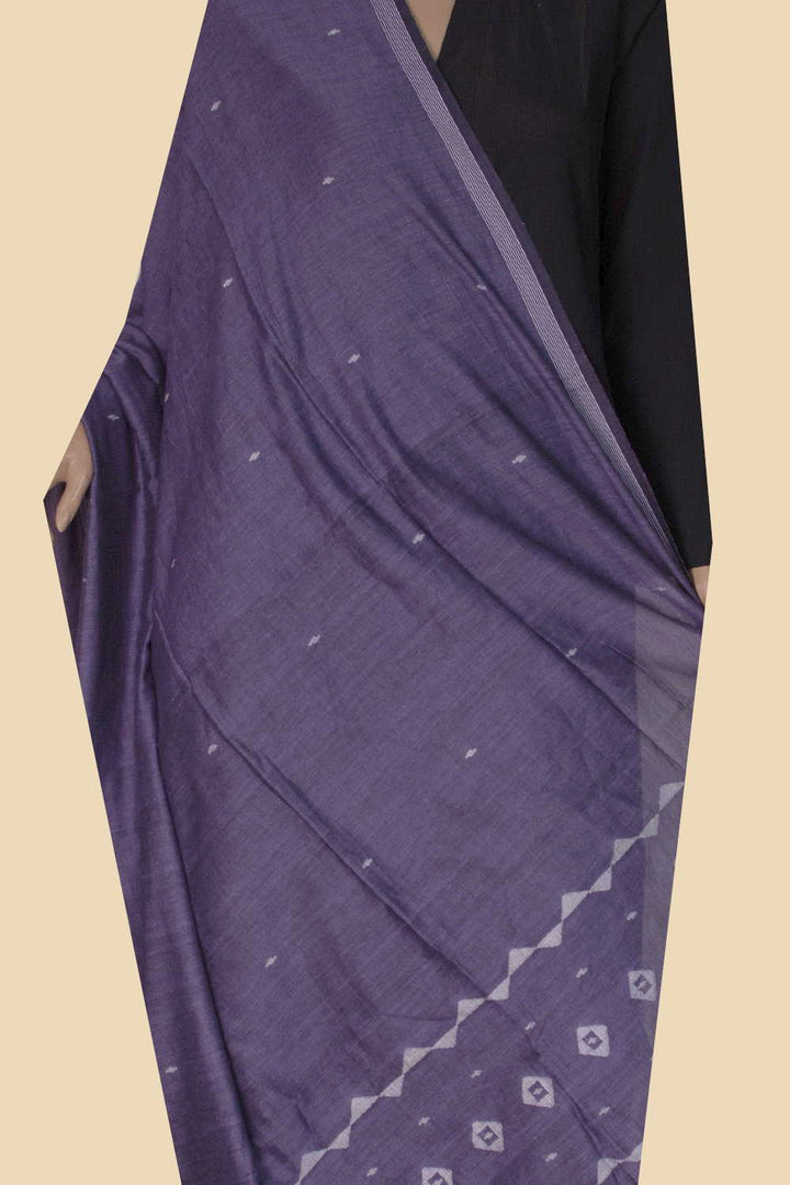 Faded Purple Jamdani Cotton Dupatta