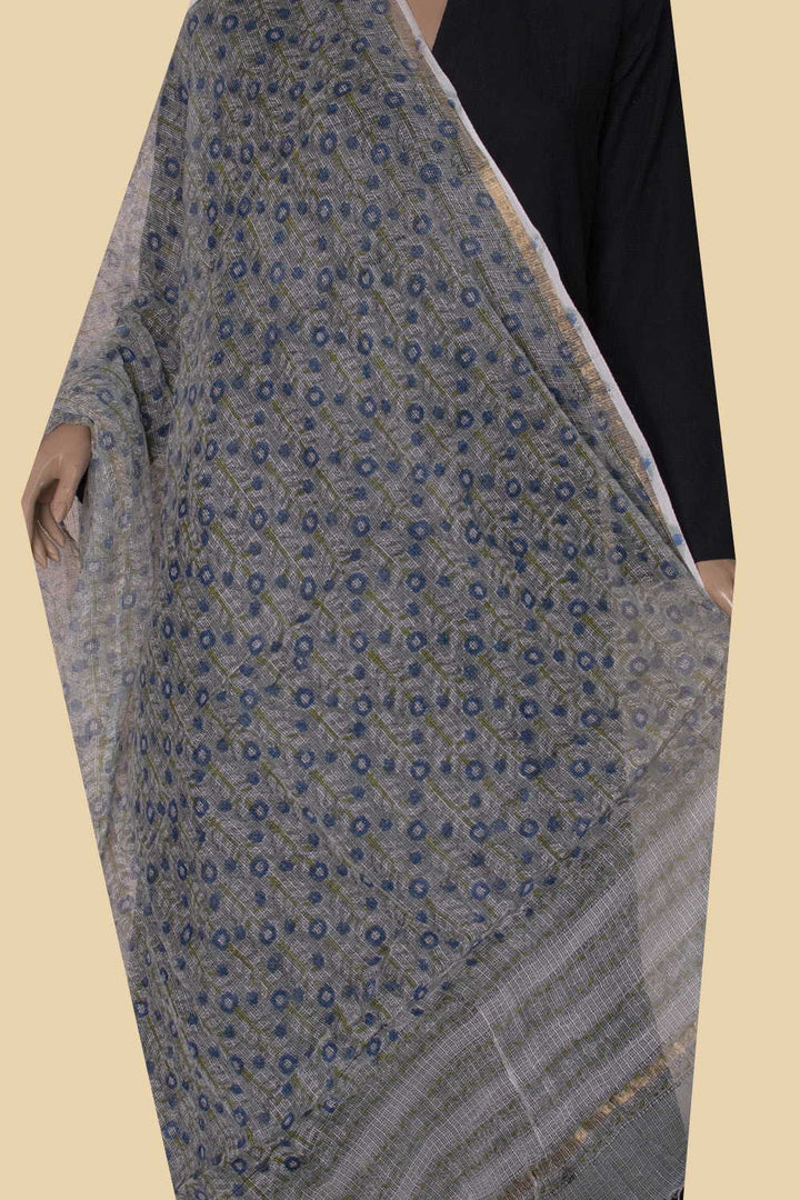 Block Printed Dupattas - Matkatus 