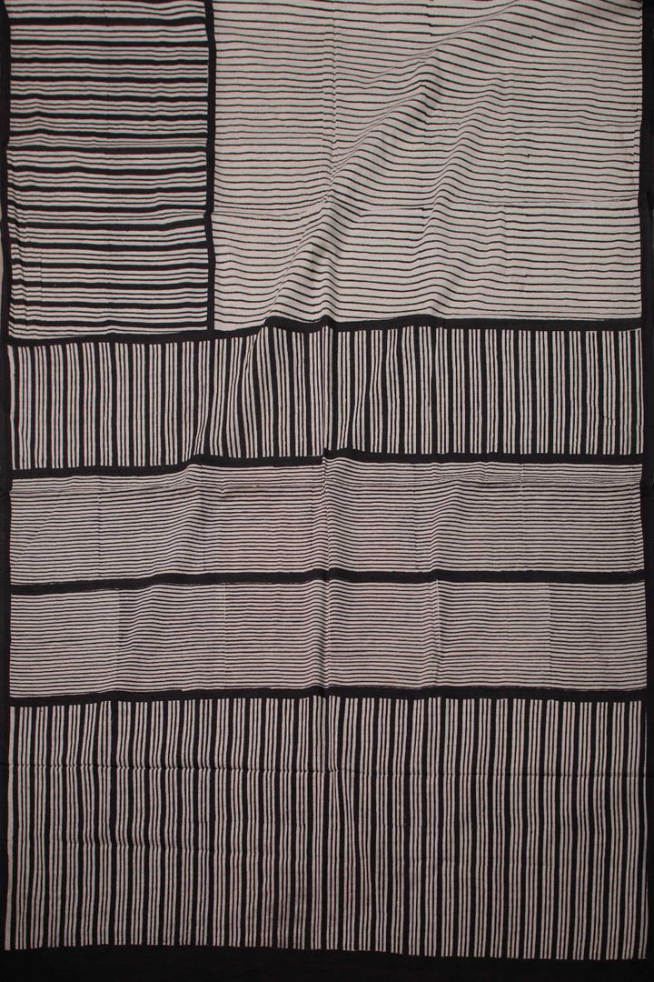 Block Printed Cotton Saree - Matkatus 
