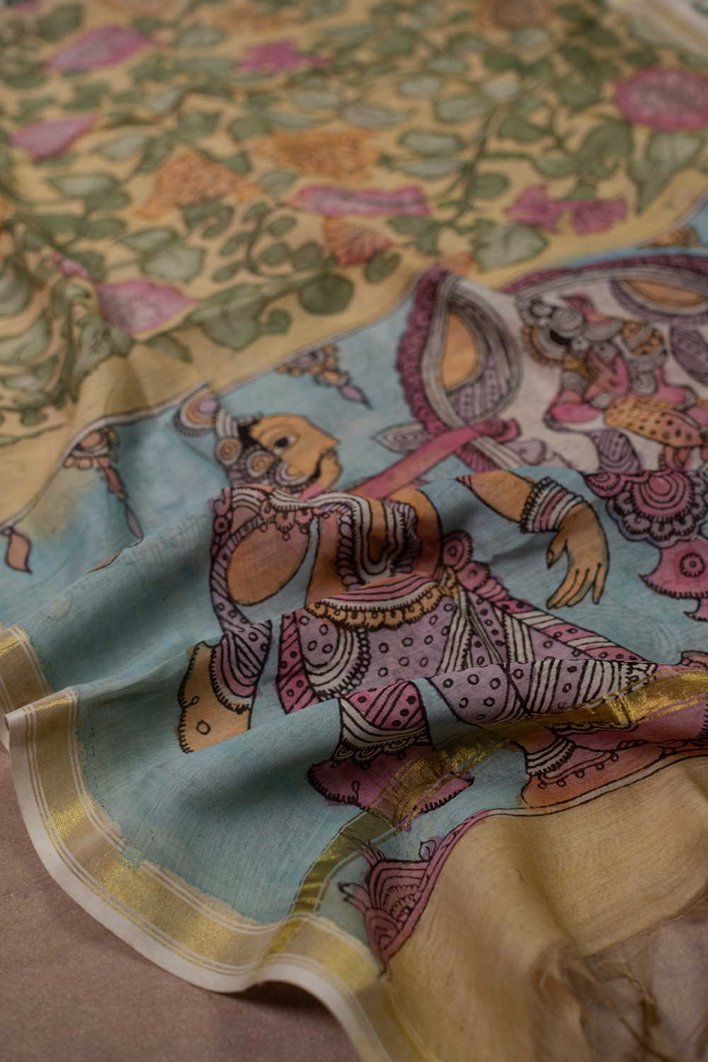 Hand Painted Dupatta - Matkatus