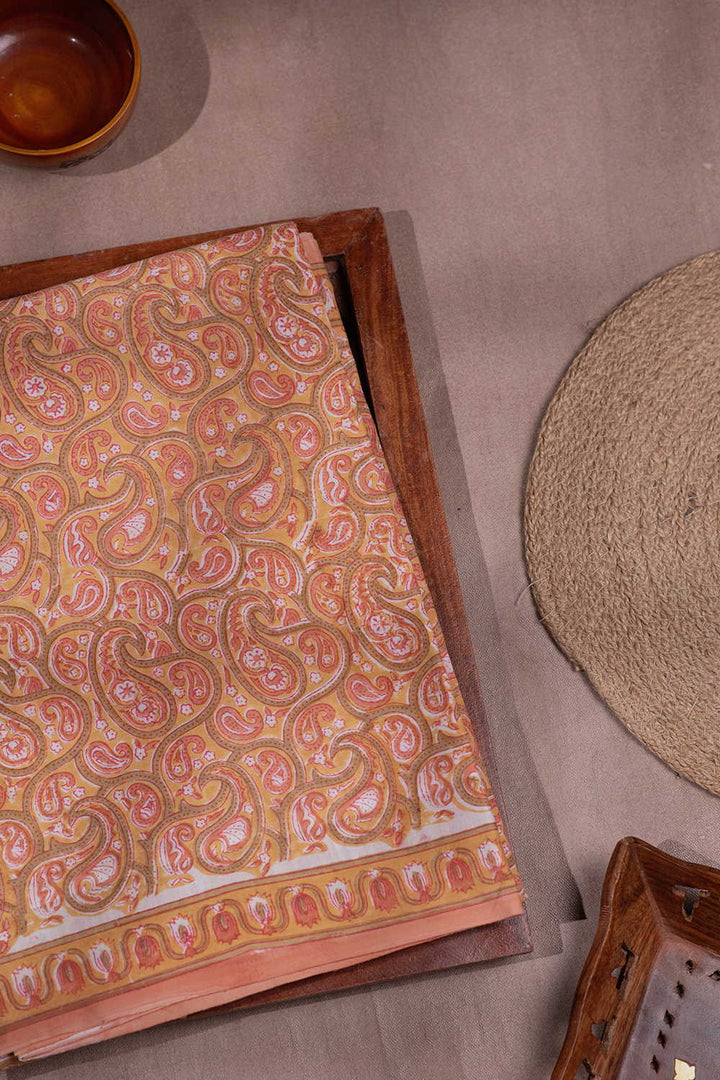 Block Printed Cotton Saree - Matkatus