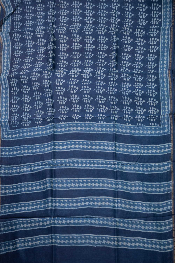 Printed Silk Cotton Saree - Matkatus 