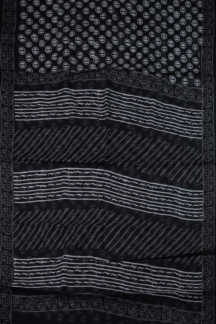 Block Printed Cotton Saree - Matkatus