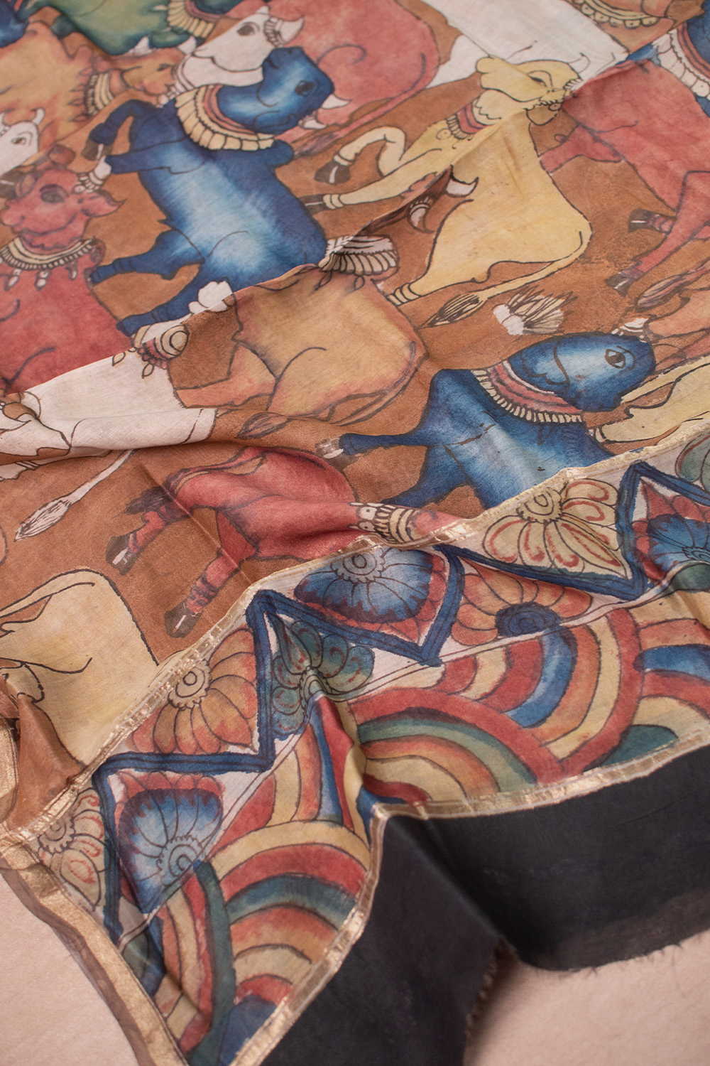 Kalamkari Dupatta - Matkatus 