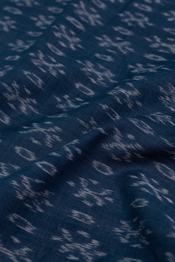 Cream Motifs Orissa Ikat Cotton Fabric
