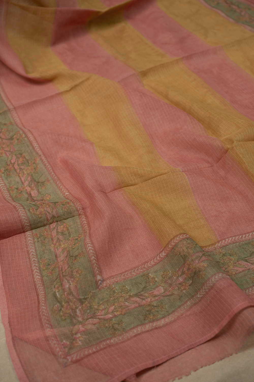 Block Printed Cotton Dupatta - Matkatus 