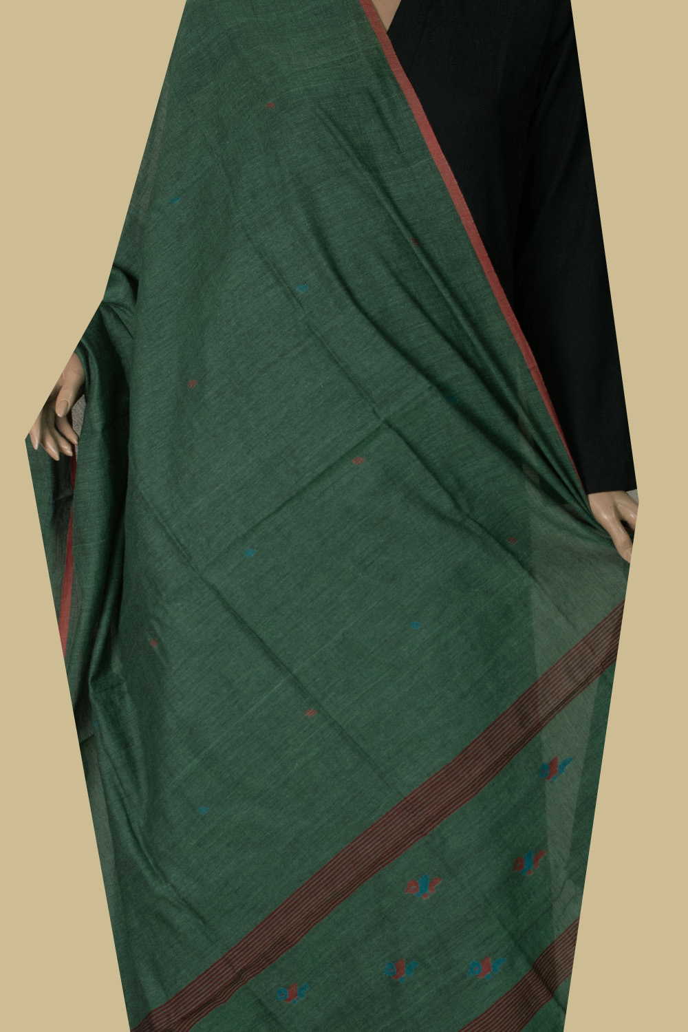 Jamdani Cotton Dupatta - Matkatus