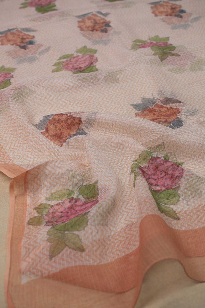 Block Printed Cotton Dupatta - Matkatus 