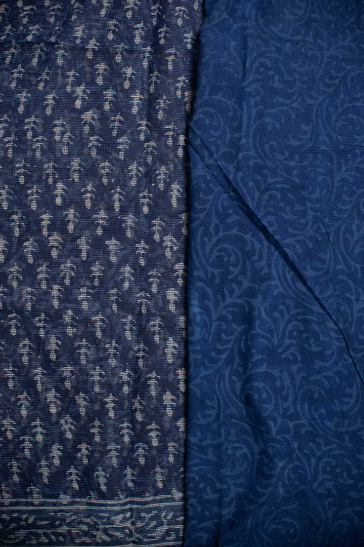 Block Printed Cotton Saree - Matkatus 