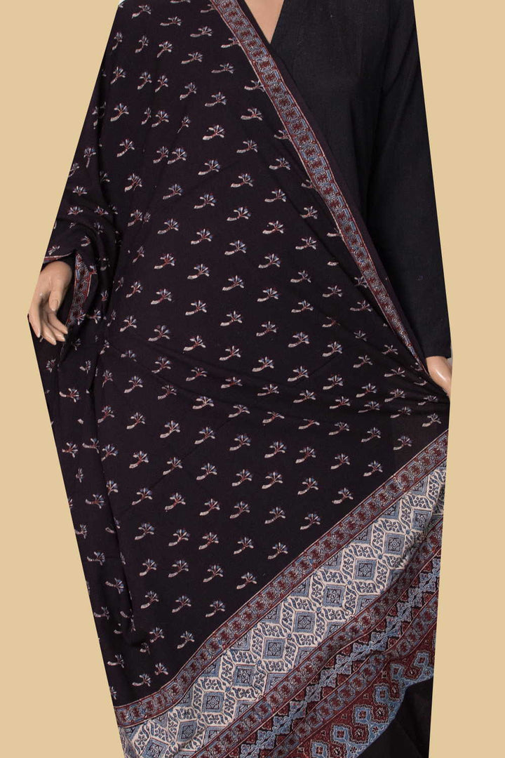 Ajrak Cotton Dupatta - Matkatus 