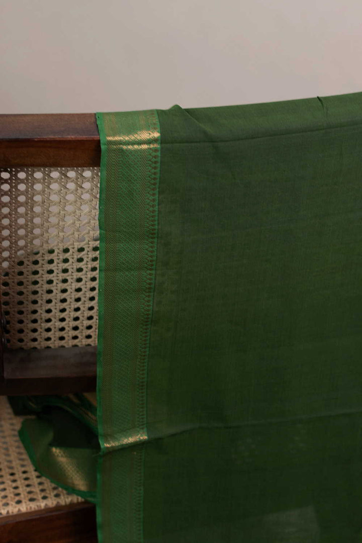 Juniper Green Mangalagiri Cotton Fabric