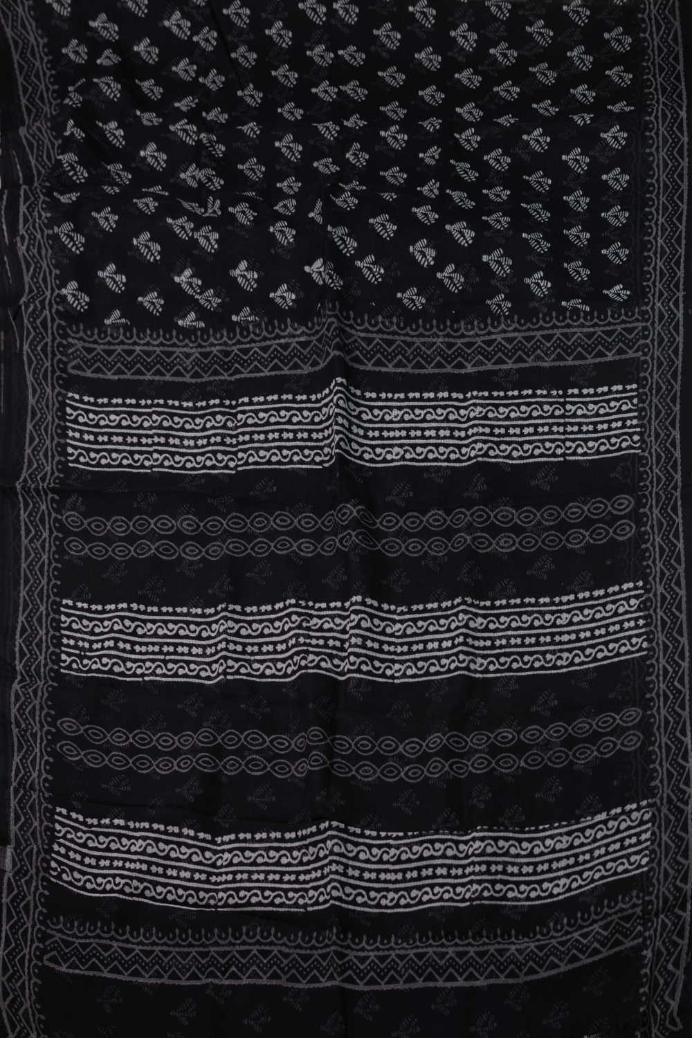 Block Printed Cotton Saree - Matkatus