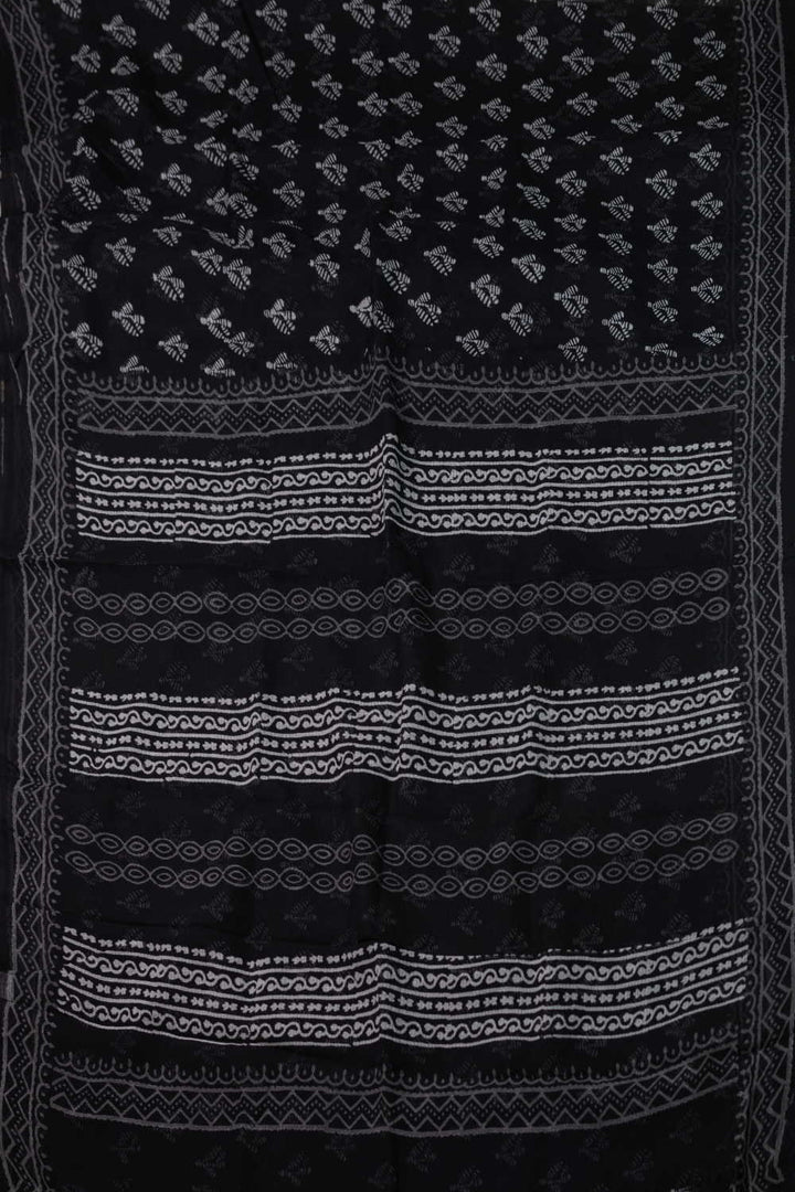 Block Printed Cotton Saree - Matkatus