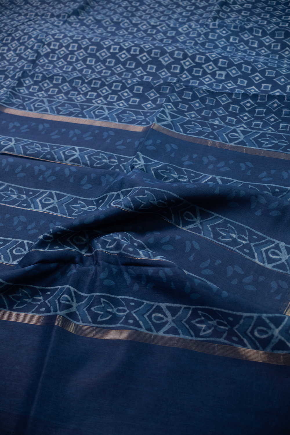 Printed Silk Cotton Saree - Matkatus 