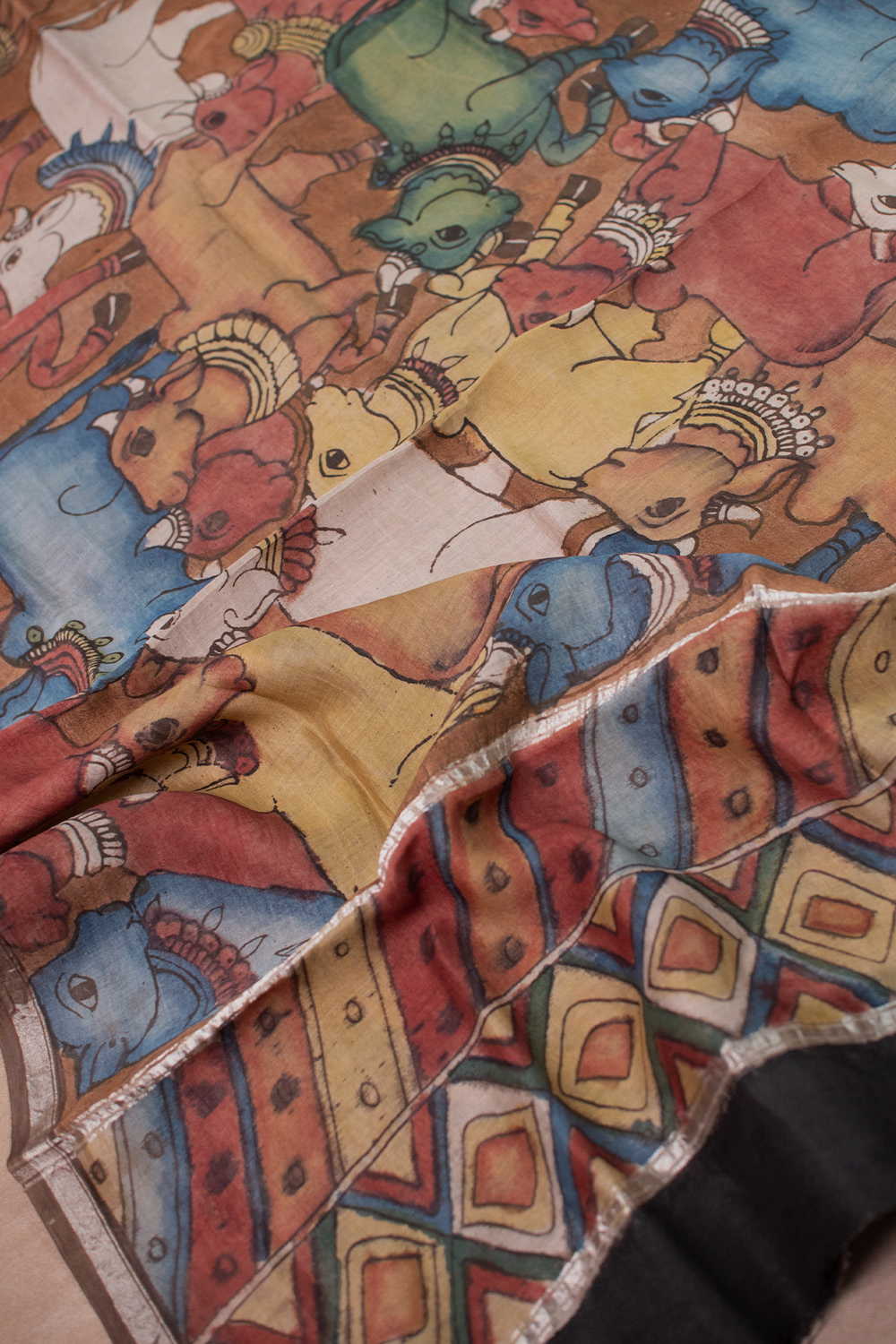 Kalamkari Dupatta - Matkatus 