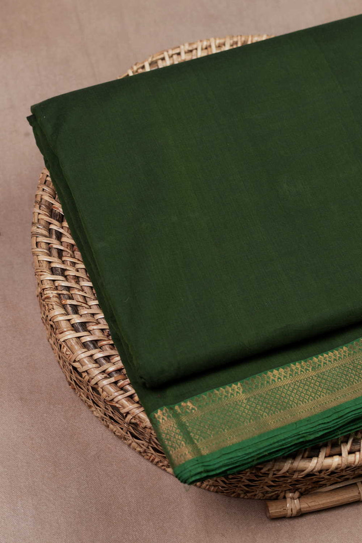 Juniper Green Mangalagiri Cotton Fabric