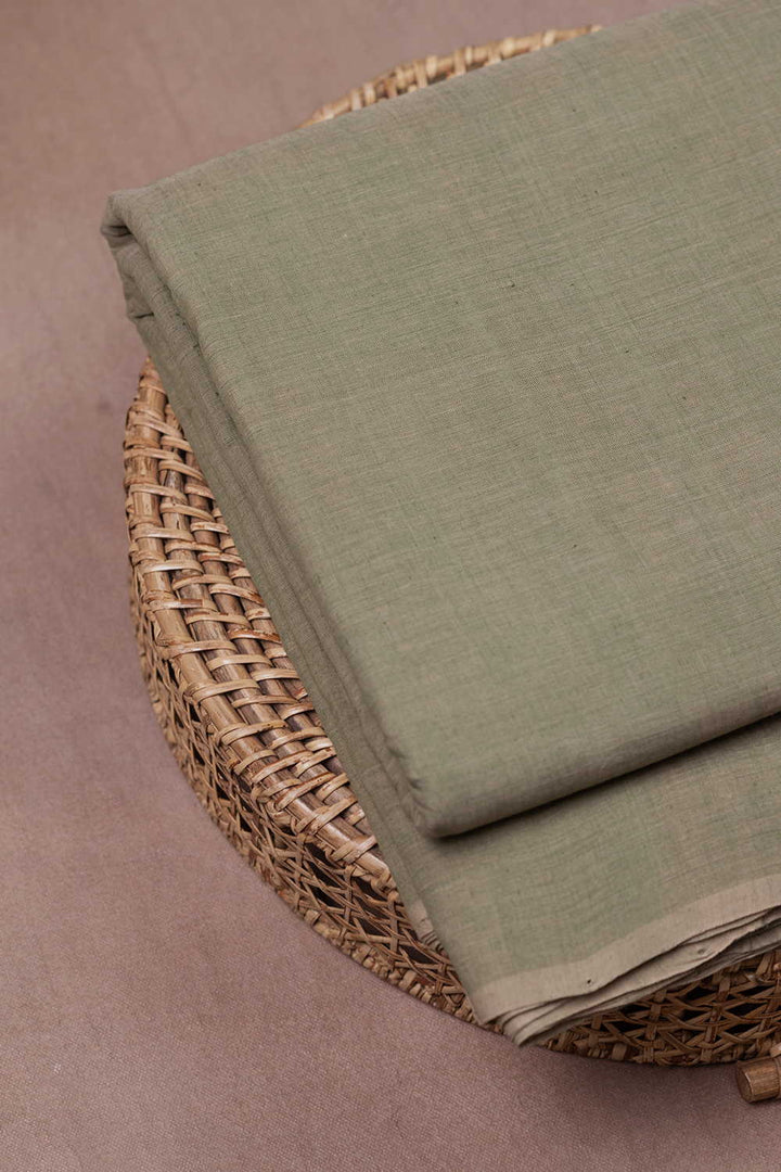 Pale Green Mangalagiri Cotton Fabric