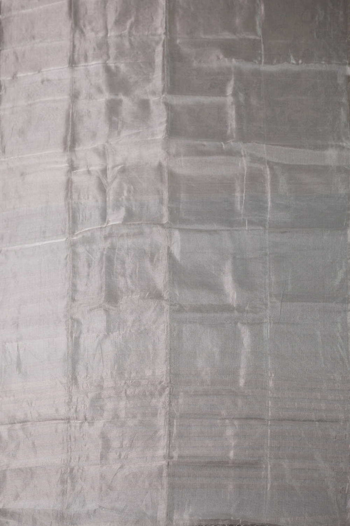 Pure Silver Maheshwari Silk saree