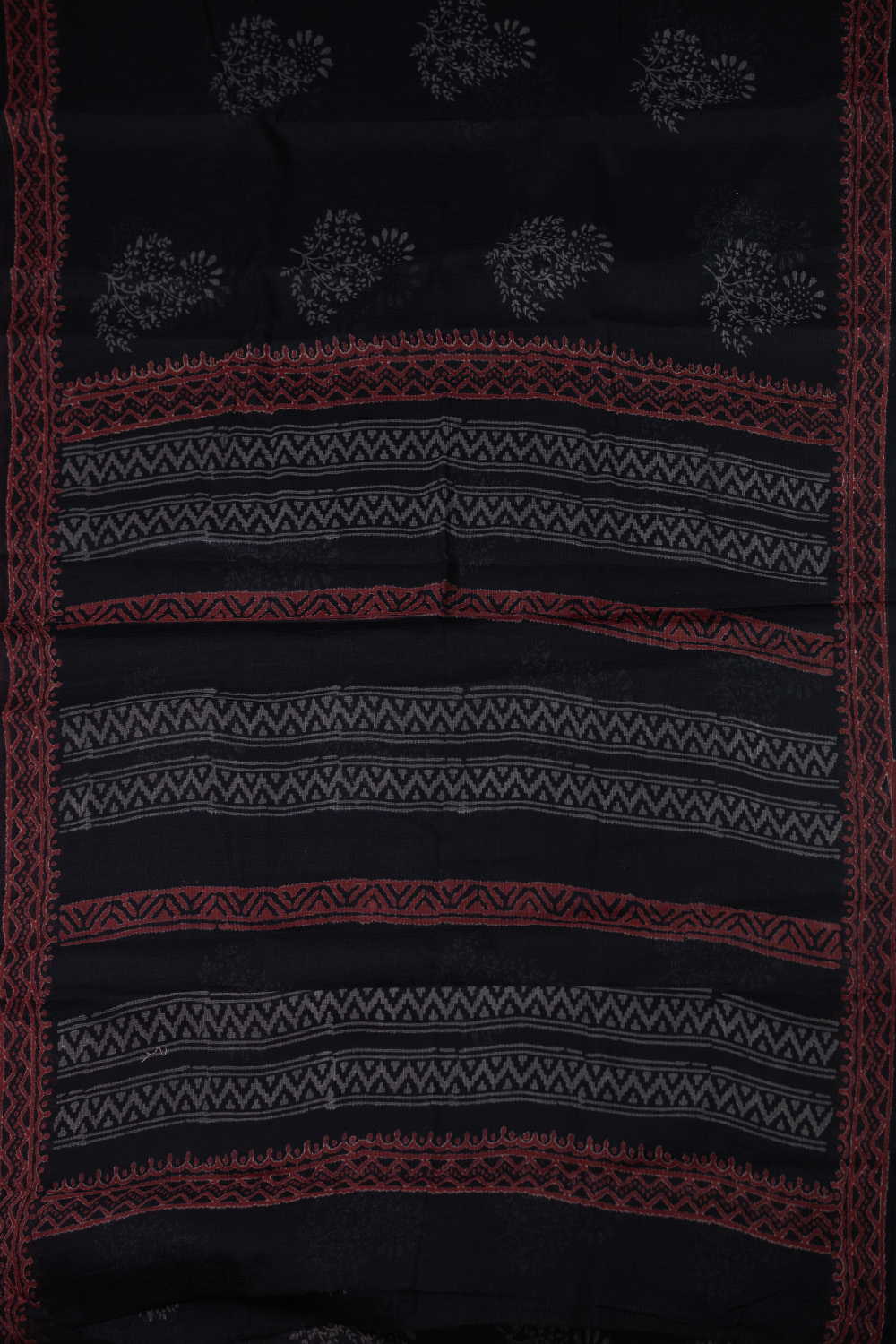 Block Printed Cotton Saree - Matkatus
