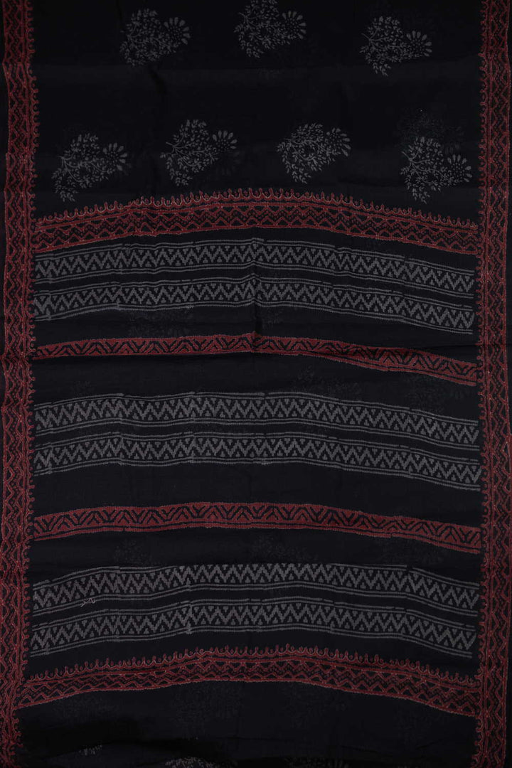 Block Printed Cotton Saree - Matkatus
