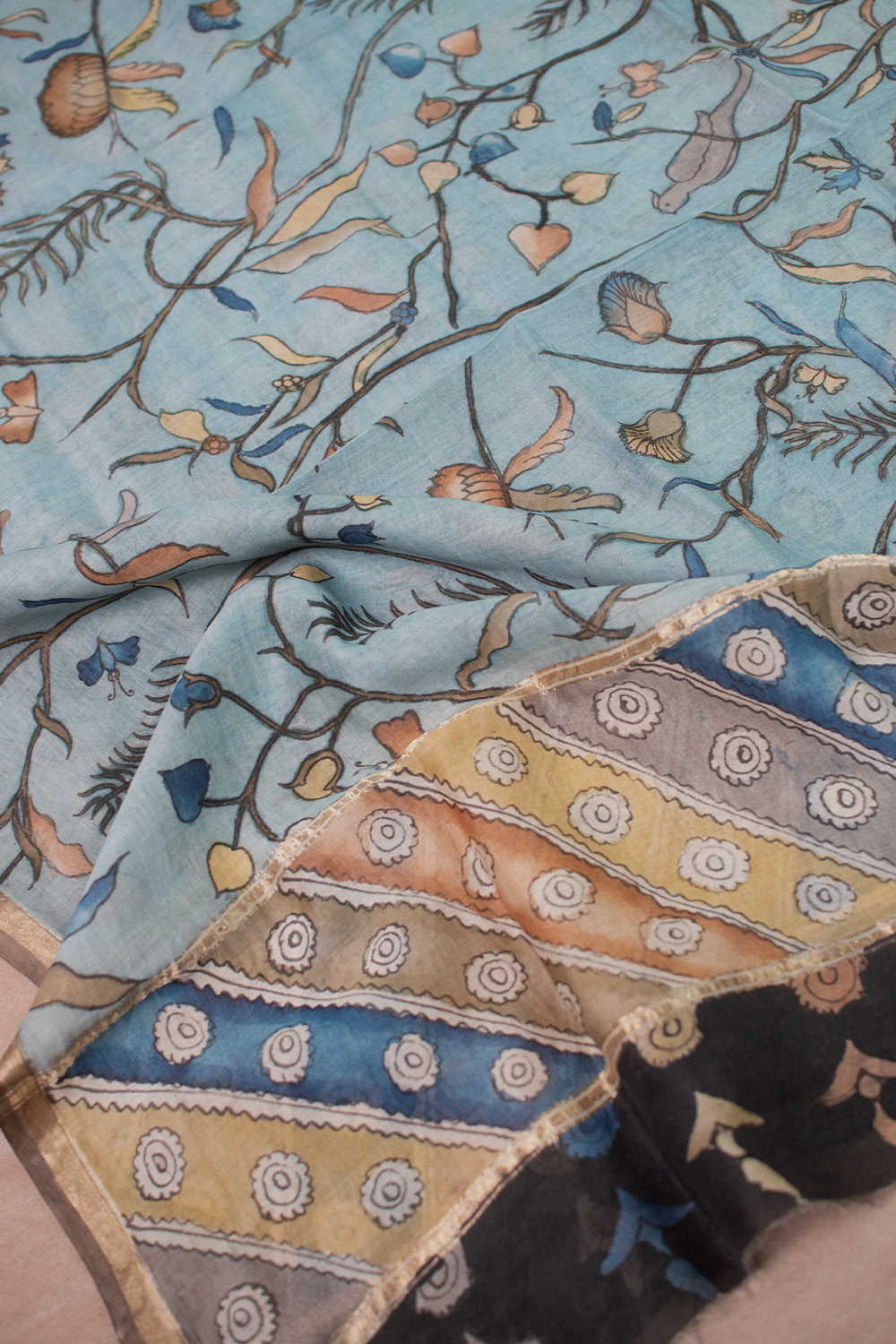 Kalamkari Dupatta - Matkatus 