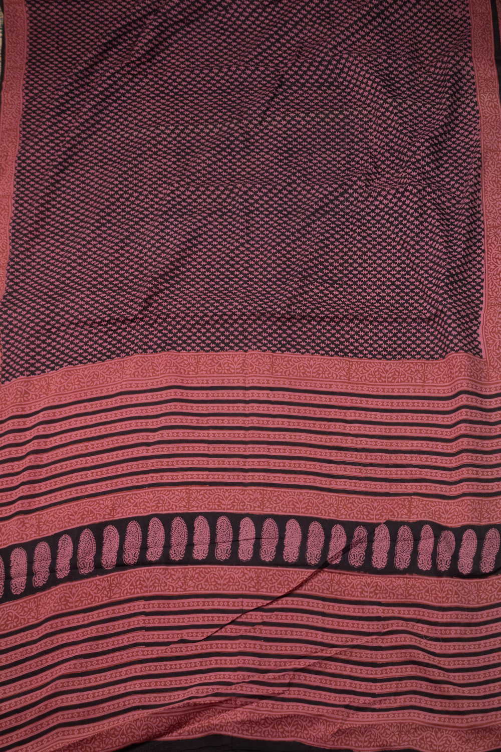 Block Printed Cotton Saree - Matkatus 