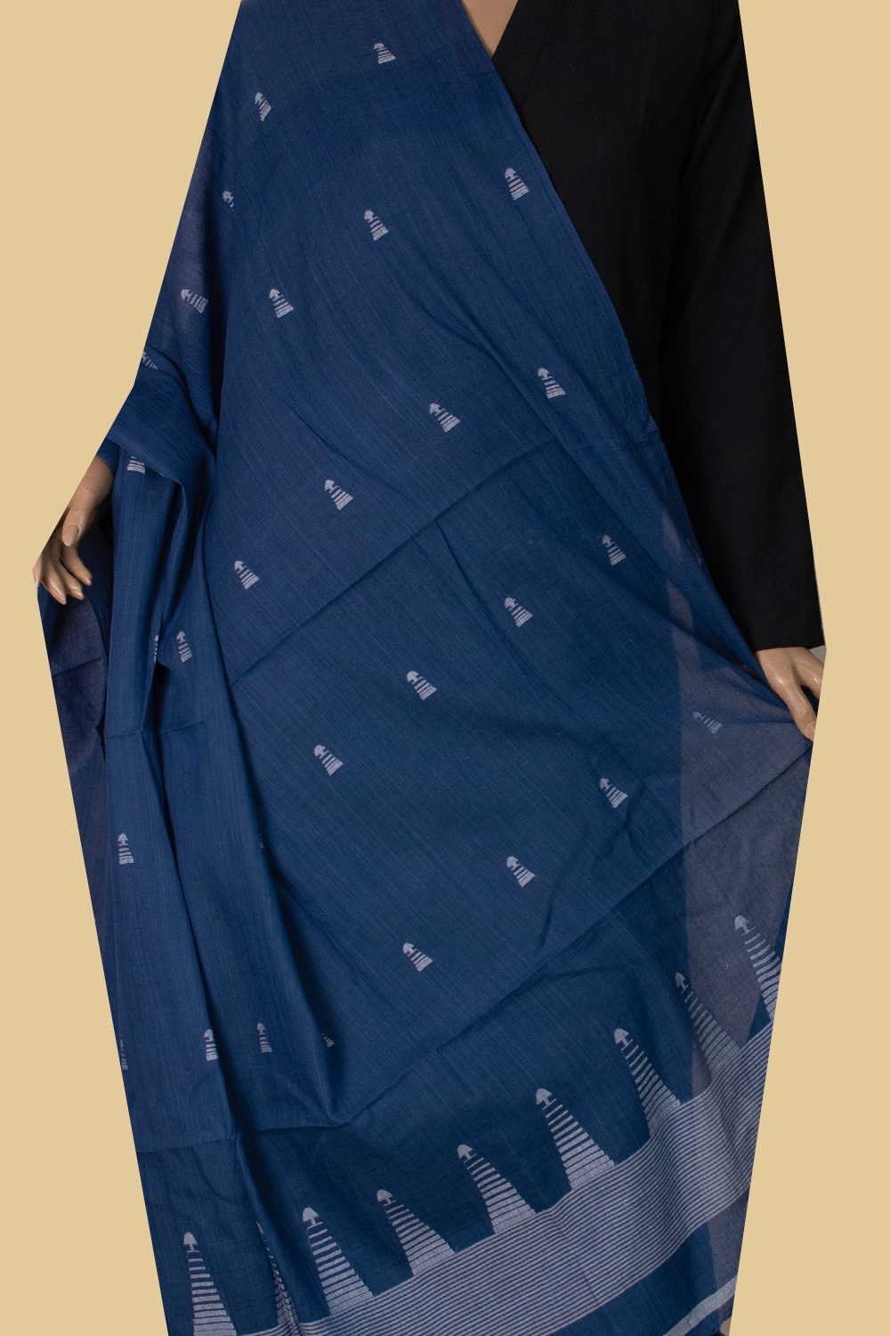 Jamdani Cotton Dupatta - Matkatus