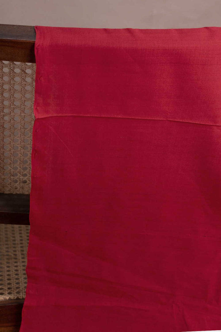 Dark Red Mangalagiri Cotton Fabric