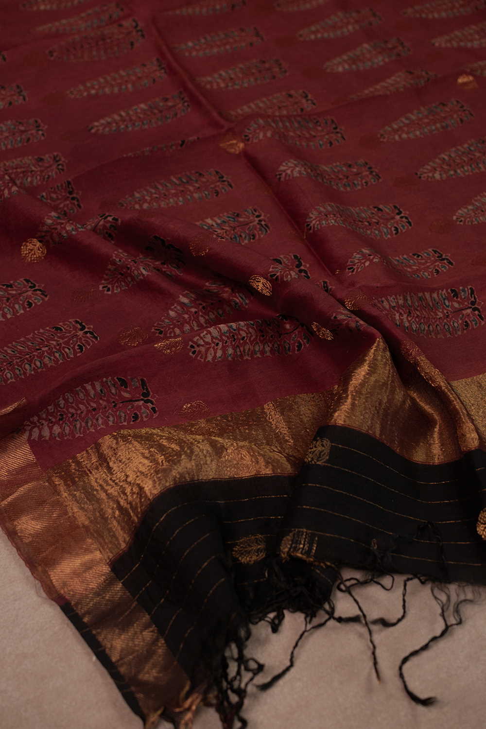 Block Printed Dupattas - Matkatus 